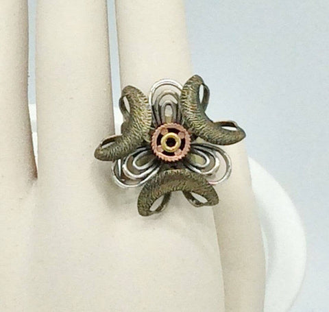 Mechanical Botanical Ring - R24