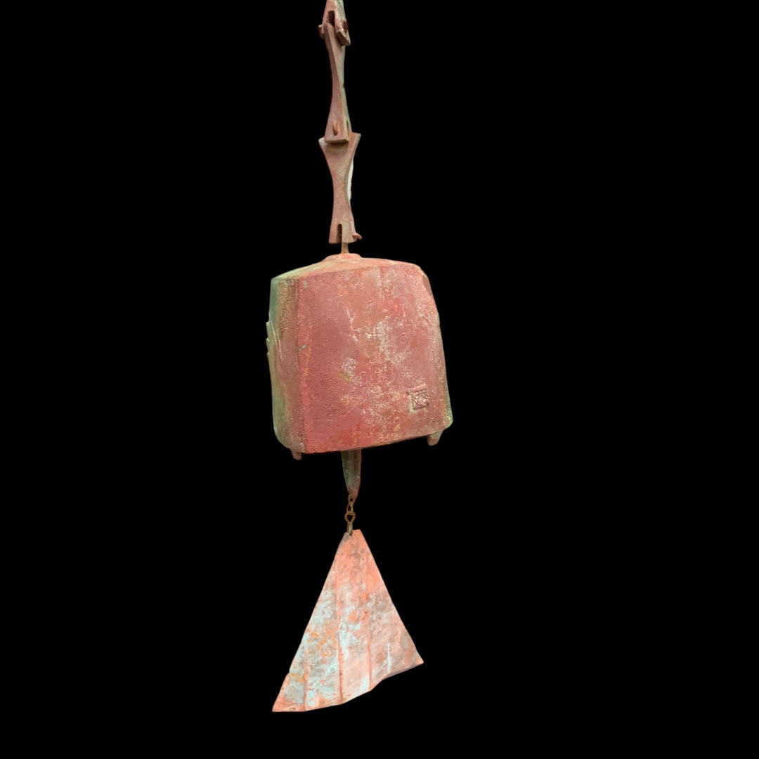 Soleri Bronze Bell #105 - Large square bronze