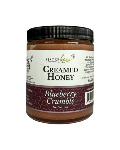 Blueberry Crumble Creamed Honey- 8 oz