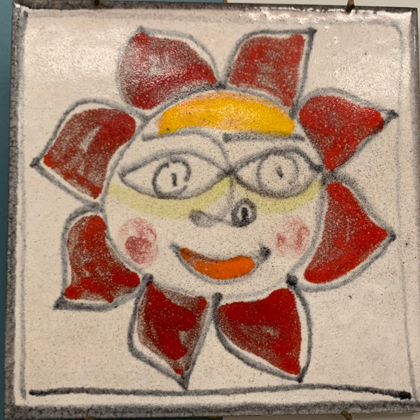 Hand painted Italian Tile