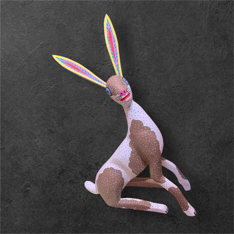 Alebrije - Brown and white with polka dots