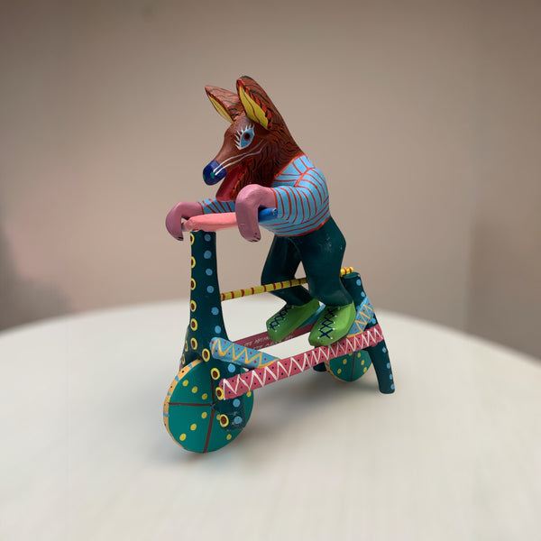 Alebrije - Fox on Bike