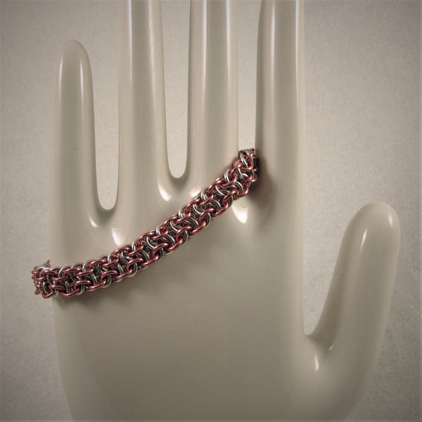 Classic Viper Berus chainmaille Bracelet - pink