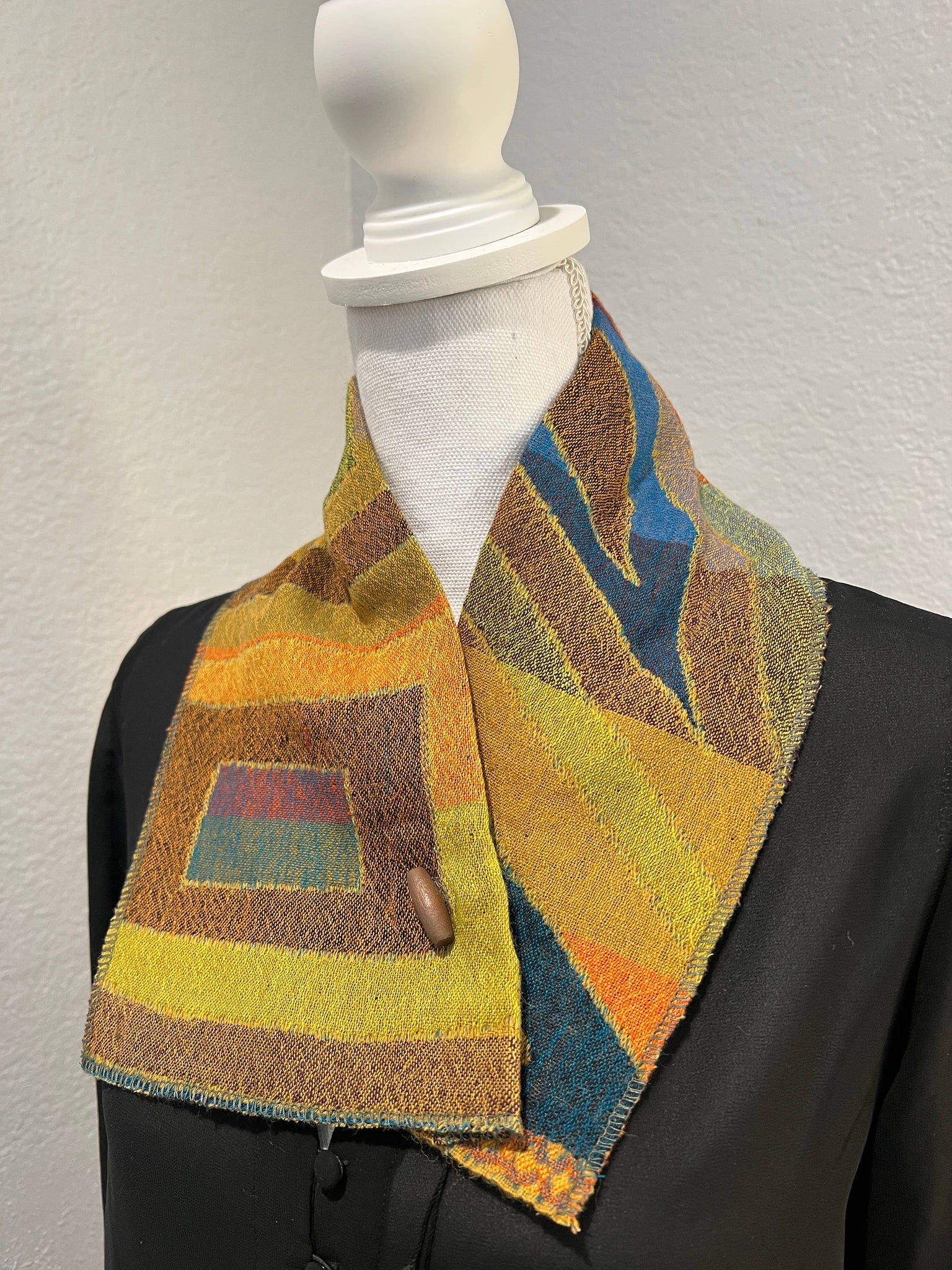 Neck Cowl/Warmer/Tie in Boiled Wool