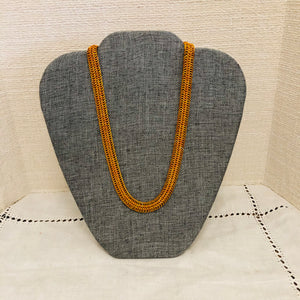 Variegated orange European 4 in 1 chainmaille necklace